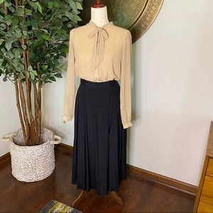 Classic Black Midi Skirt - Size 10